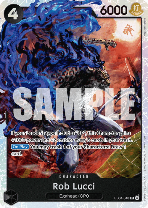One Piece Rob Lucci Super Rare EB04-048 ENG