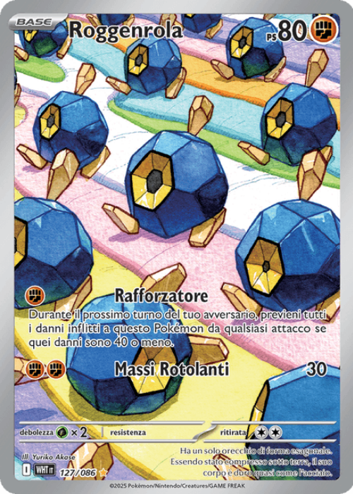 Pokémon Roggenrola 127/086 Fuoco Bianco ITA