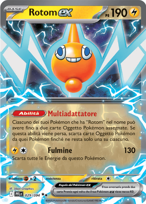 Pokémon Rotom ex 029/094 Fiamme Spettrali ITA