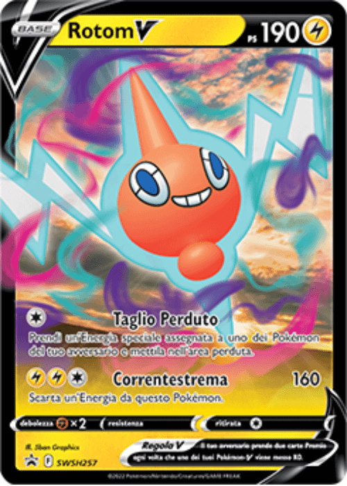 Pokémon Rotom V SWSH257 Promo Spada e Scudo ITA
