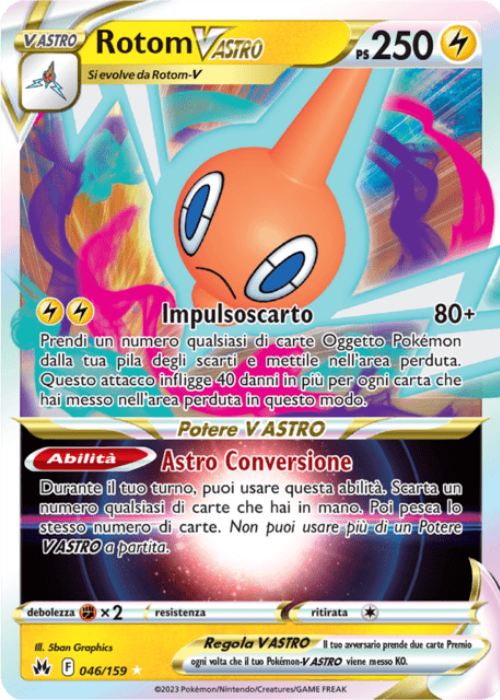 Pokémon Rotom Vastro 046/159 Zenit Regale ITA