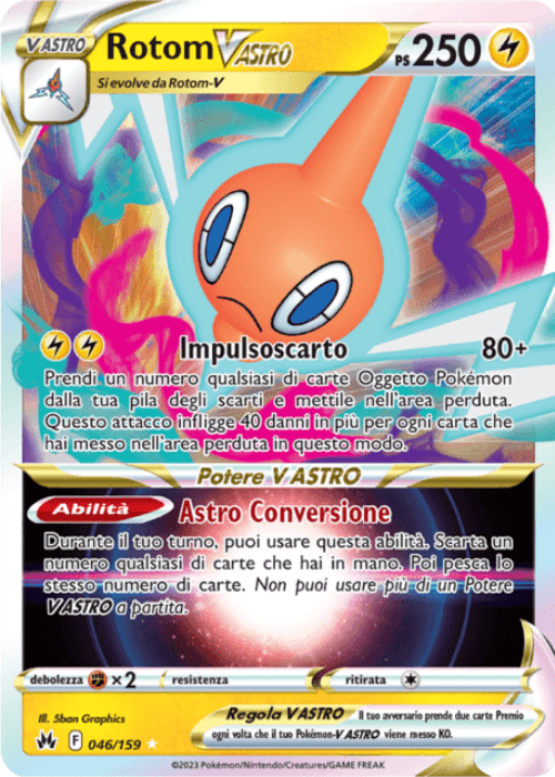 Pokémon Rotom Vastro 046/159 Zenit Regale ITA