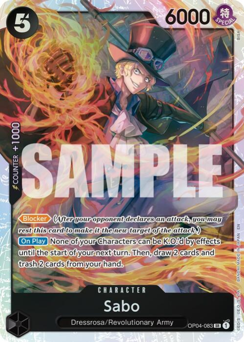 One Piece Sabo Super Rare Reprint PRB02 ENG