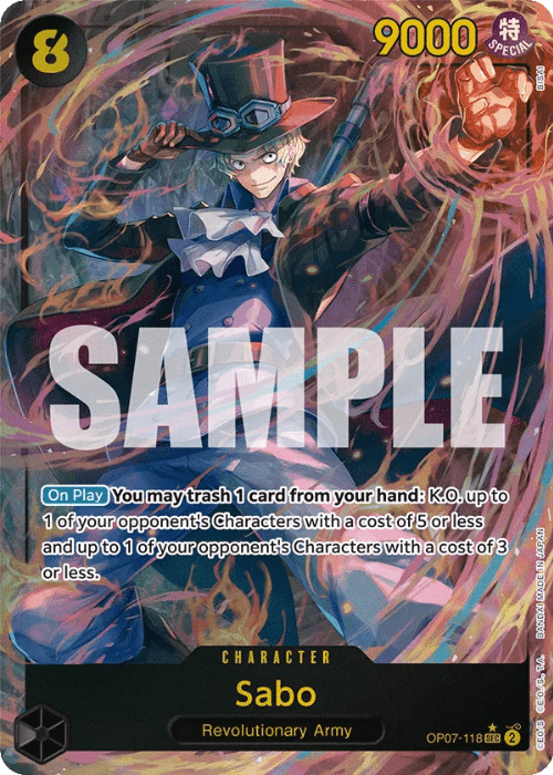 One Piece Sabo Alternate Art OP07-118 ENG