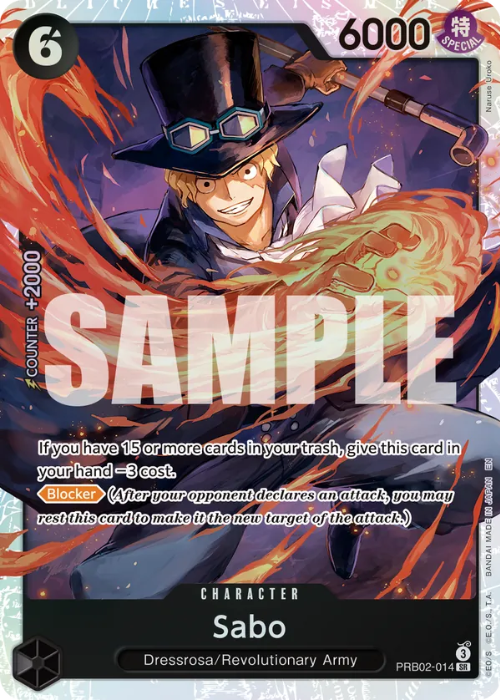 One Piece Sabo Super Rare PRB02-014 ENG