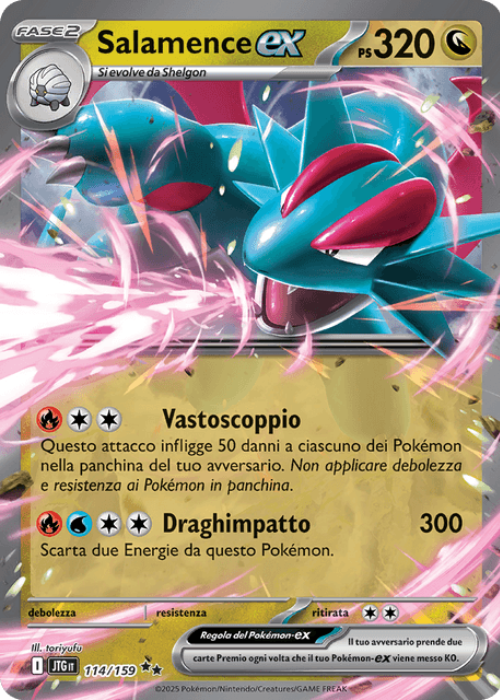 Pokémon Salamence ex 114/159 Avventure Insieme ITA