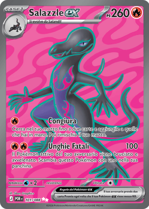 Pokémon Salazzle ex 101/088 Equilibrio Perfetto ITA