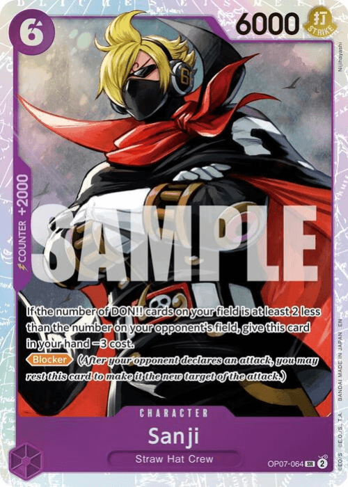 One Piece Sanji Super Rare Reprint PRB02 ENG