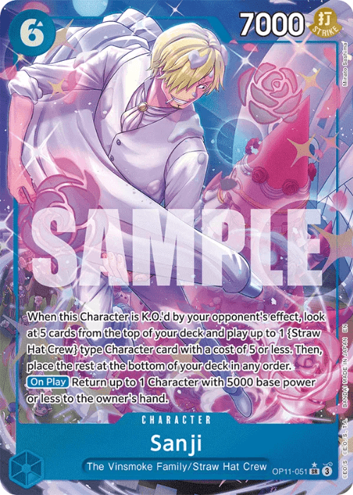 One Piece Sanji Alternate Art OP11-051 ENG