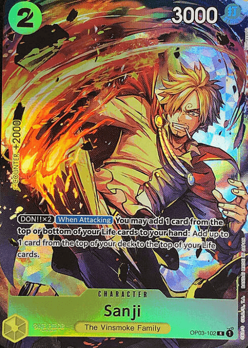 One Piece Sanji Promo OP03-102 ENG