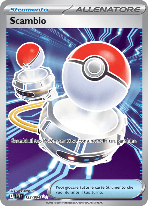 Pokémon Scambio 123/094 Fiamme Spettrali ITA