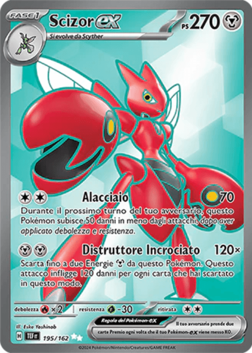Pokémon Scizor ex 195/162 Cronoforze ITA