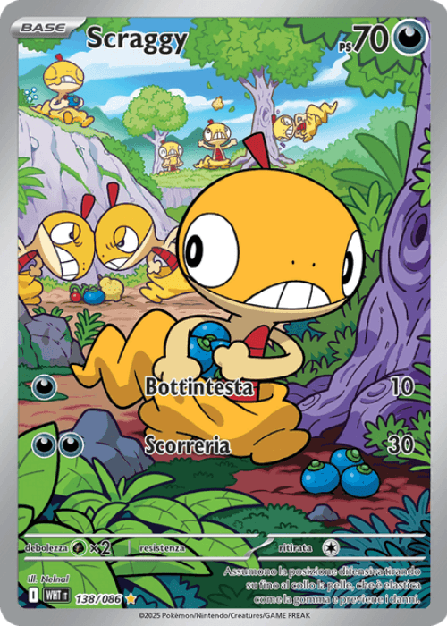 Pokémon Scraggy 138/086 Fuoco Bianco ITA