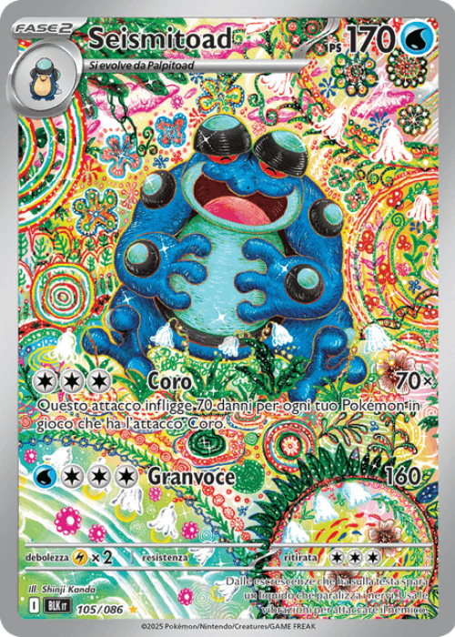 Pokémon Seismitoad 105/086 Luce Nera ITA