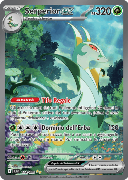 Pokémon Serperior ex 164/086 Luce Nera ITA