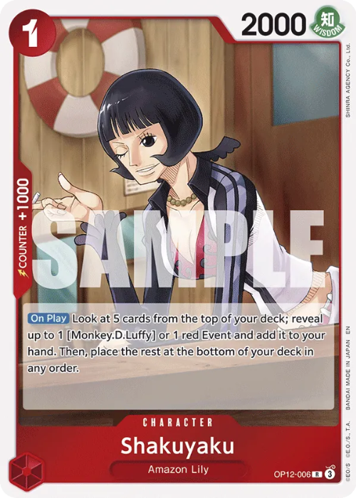 One Piece Shakuyaku Rare OP12-006 ENG