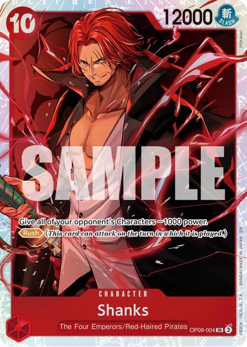 One Piece Shanks Super Rare Reprint PRB02 ENG