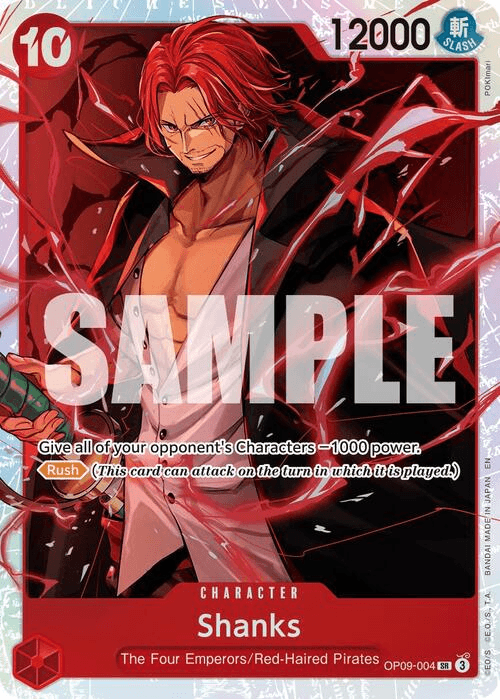 One Piece Shanks Super Rare Reprint PRB02 ENG