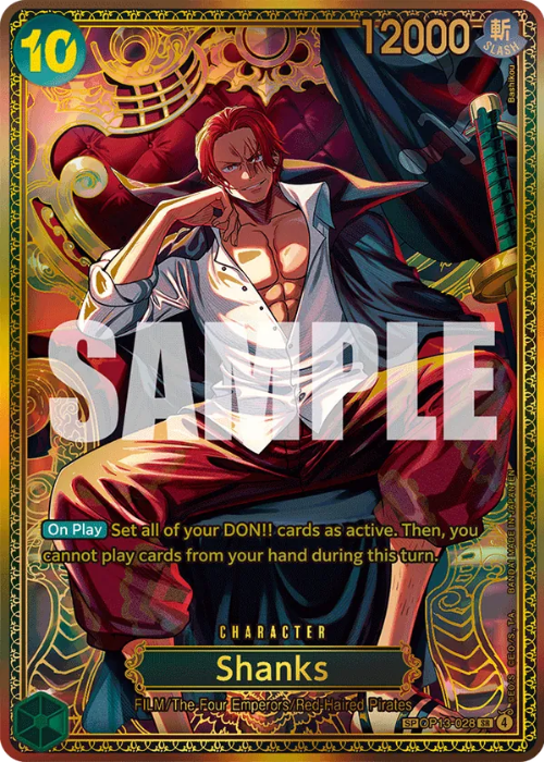 One Piece Shanks OP13-028 Special Rare ENG