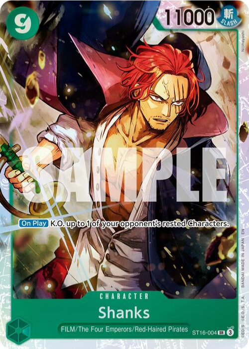 One Piece Shanks Super Rare Reprint PRB02 ENG