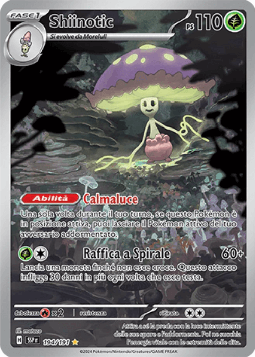 Pokémon Shiinotic 194/191 Scintille Folgoranti ITA
