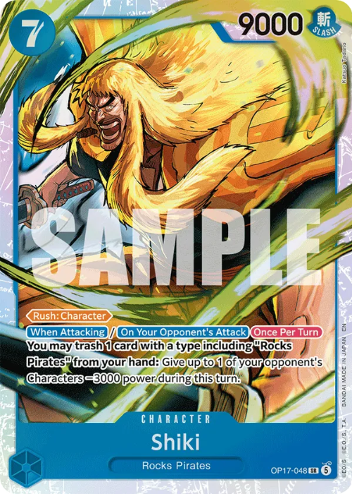One Piece Shiki Super Rare OP17-048 ENG