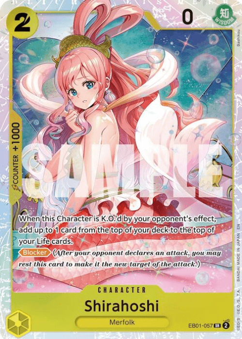 One Piece Shirahoshi Super Rare Reprint PRB02 ENG