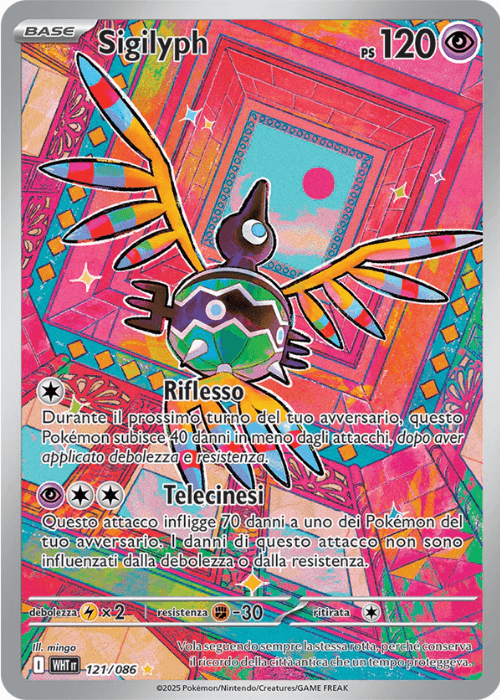 Pokémon Sigilyph 121/086 Fuoco Bianco ITA