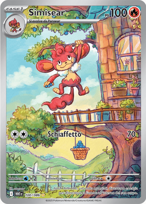 Pokémon Simisear 100/086 Fuoco Bianco ITA