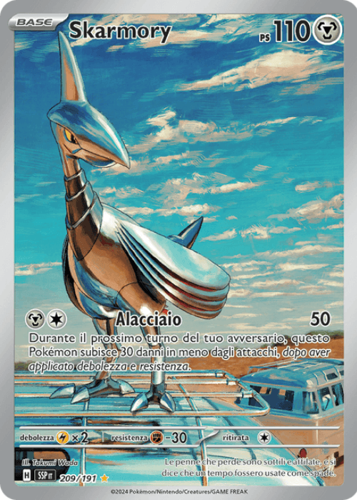 Pokémon Skarmory 209/191 Scintille Folgoranti ITA