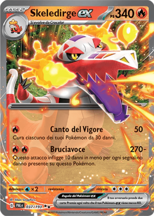 Pokémon Skeledirge ex 037/193 Evoluzioni a Paldea ITA