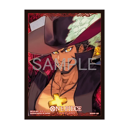 One Piece Card Game Official Sleeves Dracule Mihawk 70 bustine Serie 13