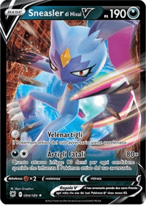Pokémon Sneasler di Hisui V 094/189 Lucentezza Siderale ITA