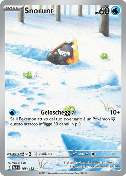 Pokémon Snorunt 188/182 Paradosso Temporale ITA
