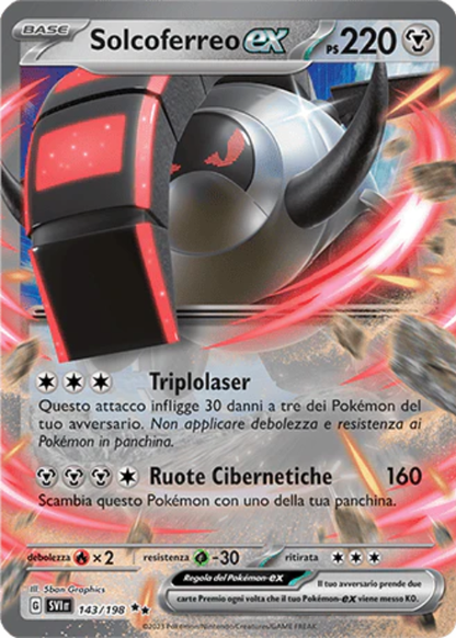 Pokémon Solcoferreo ex 143/198 Scarlatto & Violetto ITA