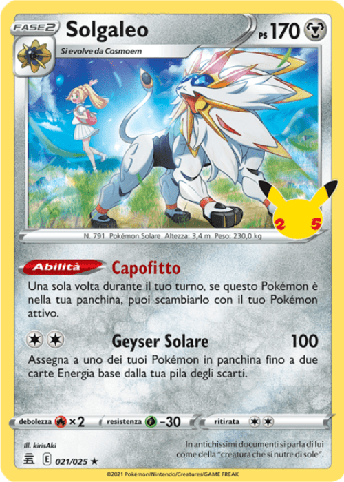 Pokémon Solgaleo 021/025 Gran Festa ITA