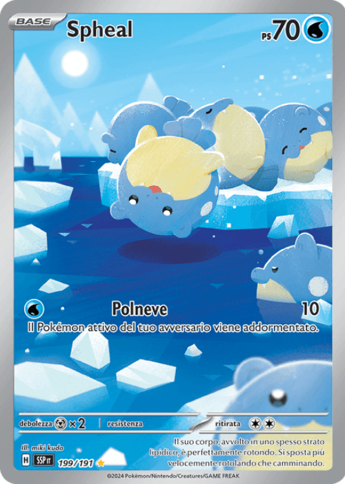 Pokémon Spheal 199/191 Scintille Folgoranti ITA