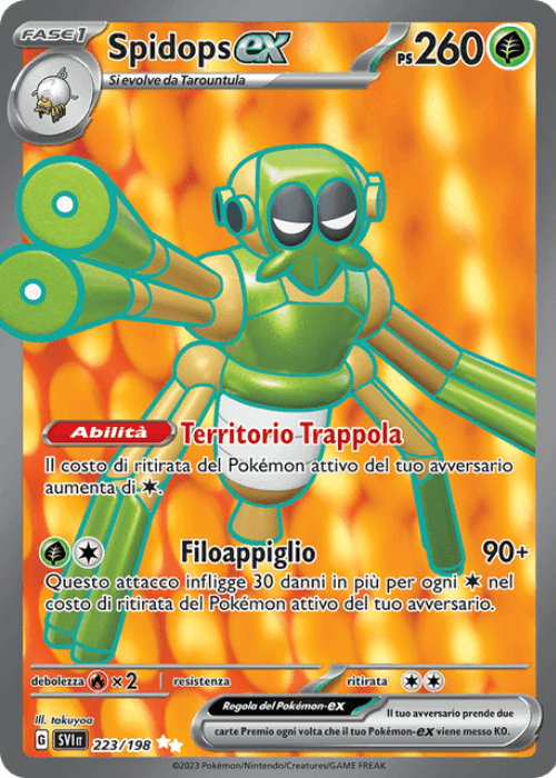 Pokémon Spidops ex 223/198 Scarlatto & Violetto ITA