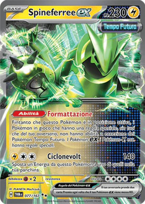 Pokémon Spineferree ex 077/167 Crepuscolo Mascherato ITA