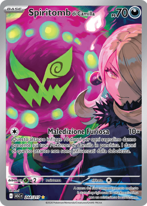 Pokémon Spiritomb di Camilla 244/217 Ascesa Eroica ITA