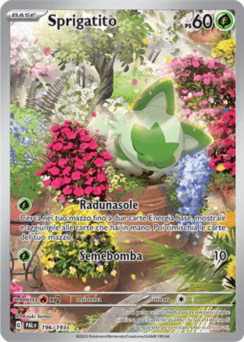 Pokémon Sprigatito 196/193 Evoluzioni a Paldea ITA