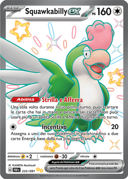 Pokémon Squawkabilly ex 223/091 Destino di Paldea ITA