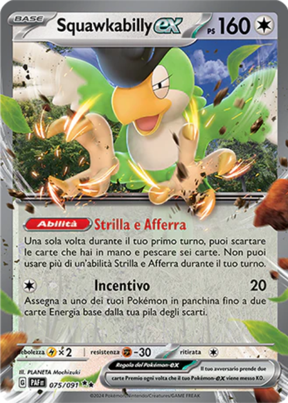 Pokémon Squawkabilly ex 075/091 Destino di Paldea ITA