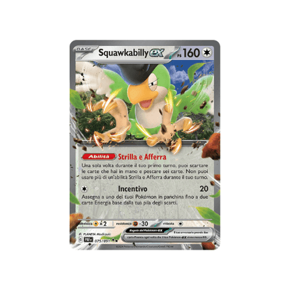 Pokémon Squawkabilly ex 075/091 Destino di Paldea ITA