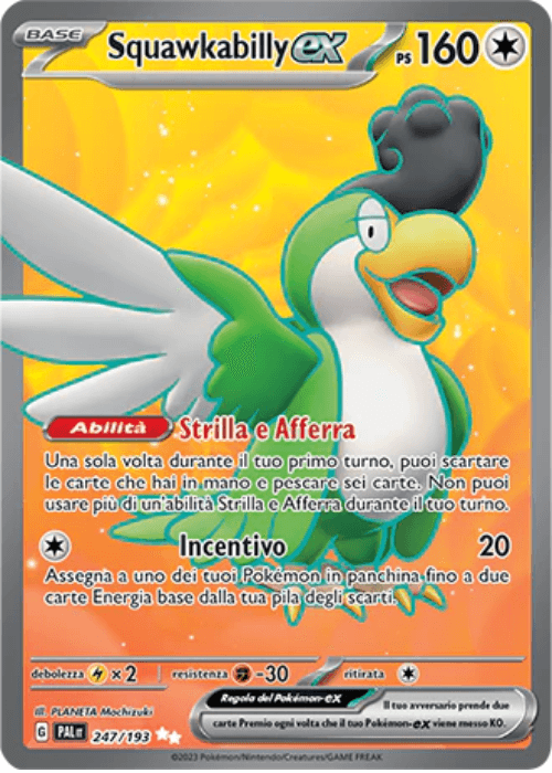 Pokémon Squawkabilly ex 247/193 Evoluzioni a Paldea ITA