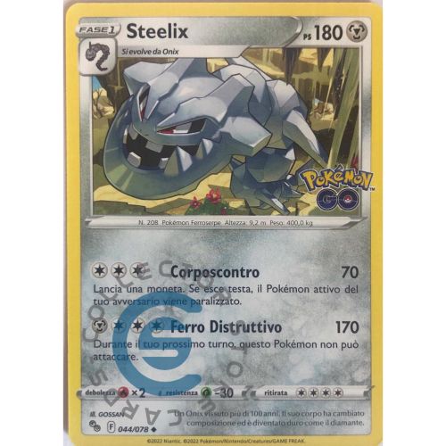 Steelix Pomemon Go 044-078 Non Comune