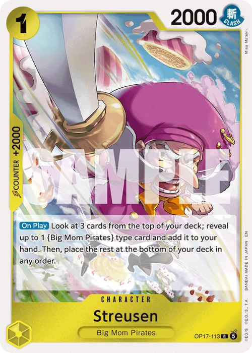 One Piece Streusen Rare OP17-113 ENG