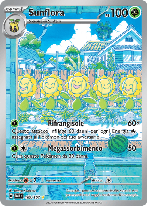Pokémon Sunflora 169/167 Crepuscolo Mascherato ITA