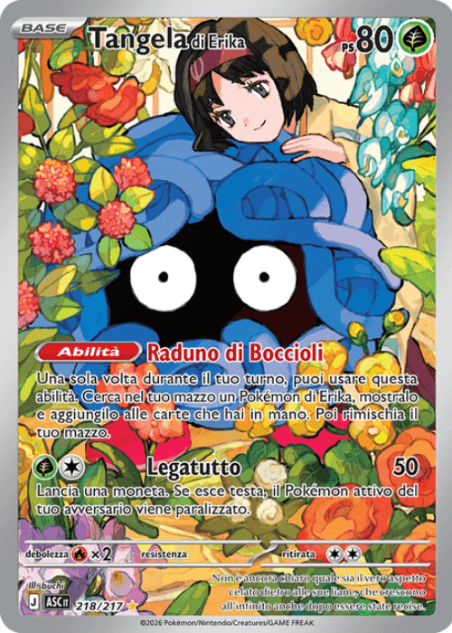 Pokémon Tangela di Erika 218/217 Ascesa Eroica ITA