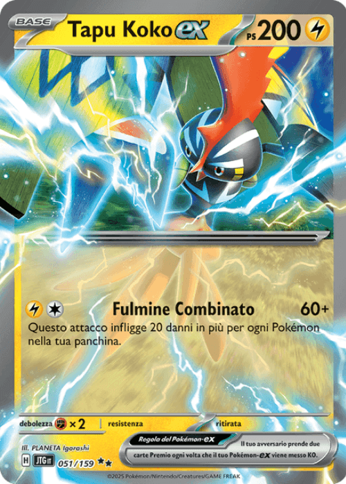 Pokémon Tapu Koko ex 051/159 Avventure Insieme ITA